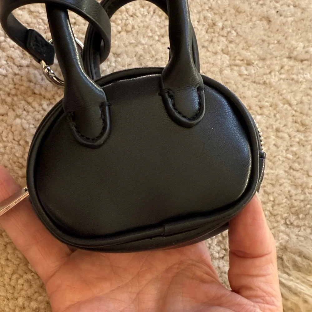 Anthropologie Mini Black Handbag. Bag charm/coin purse - Picture 4 of 7